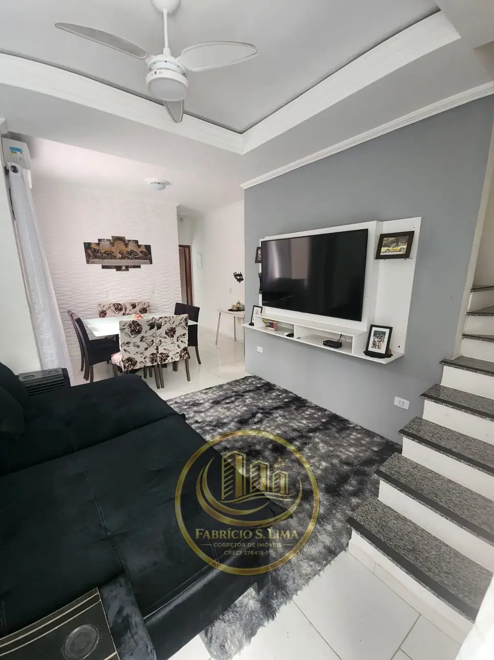 Sala de estar do sobrado